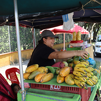 A woman working at a fruit stand. Links to Beneficiary Designations A woman working at a fruit stand. Links to Beneficiary Designations